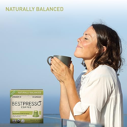 Organic USDA Bestpresso Coffee Aluminum Espresso Pods For Nespresso Original Machine 120 Pack (Variety Pack)
