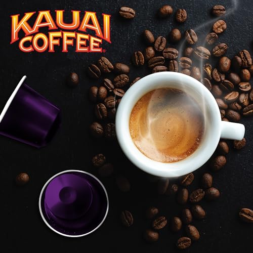 Kauai Coffee Wailua Falls Medium Roast Espresso - Nespresso Original Compatible Capsules, Intensity 6, (1 Pack of 10 Single-Serve Espresso Pods)