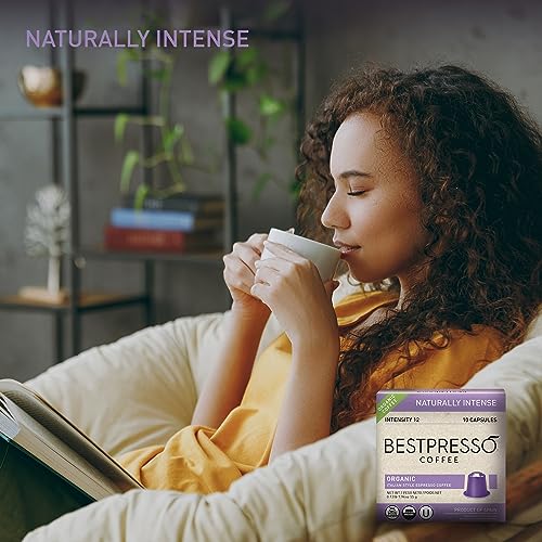 Organic USDA Bestpresso Coffee Aluminum Espresso Pods For Nespresso Original Machine 120 Pack (Variety Pack)