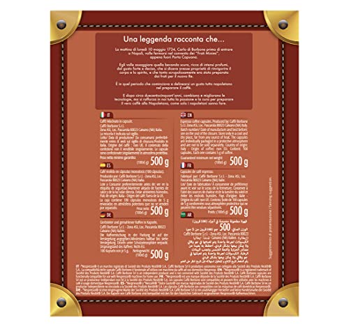 Caffè Borbone 100 Coffee Capsules Compatible Nespresso Blue Blend, NOT COMPATIBLE with Vertuo, Powerful Character and Intense Aroma, Roasted and Freshly Packaged in Italy