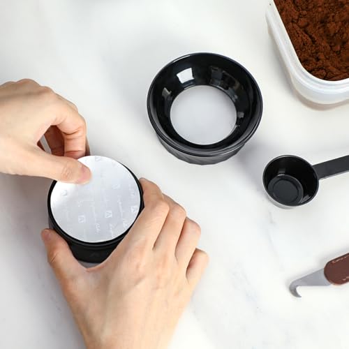 Aieve Reusable Vertuo Capsule Kit Compatible with Nespresso Pods Vertuo Include 80 pcs Aluminum Foil Seals Lid, Pod Holder, Coffee Spoon and Lid Opener