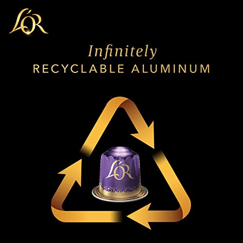 L'OR Espresso Capsules, 50 Count Ristretto, Single-Serve Aluminum Coffee Capsules Compatible with the L'OR BARISTA System & Nespresso Original Machines