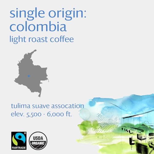Grace Farms Organic Colombian Single Origin Light Roast 12oz