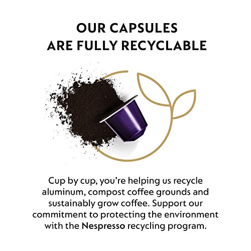 Nespresso Capsules OriginalLine, Ispirazione Arpeggio Intenso, Dark Roast Coffee, Coffee Pods, Brews 1.35oz (ORIGINALLINE ONLY), 10 Count (Pack of 5)