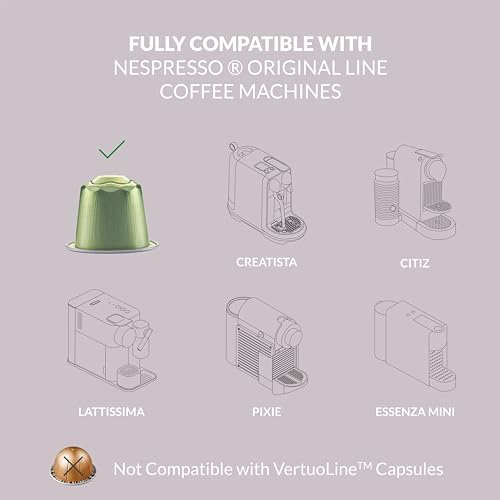 Cellini Caffè Mixed Variety Aluminum Nespresso Pods, 8 Distintive Italian Flavors, 100% Nespresso Original Machine Compatible, 80 Count, Medium to Strong Roast Coffee Capsules