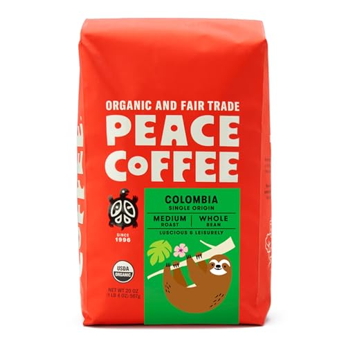 Organic Fair Trade Colombia Medium Roast Whole Bean Coffee