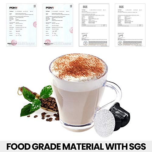 CAPMESSO Espresso Foils -Coffee Pod Seal Lids to Reusable Nespresso Capsules Refillable Pods Compatible with Nespresso Original Line Machines 120PCS/Package