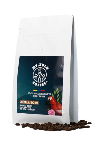 Mt. Zulu Colombian Medium Roast Whole Beans - 12oz