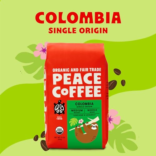 Organic Fair Trade Colombia Medium Roast Whole Bean Coffee