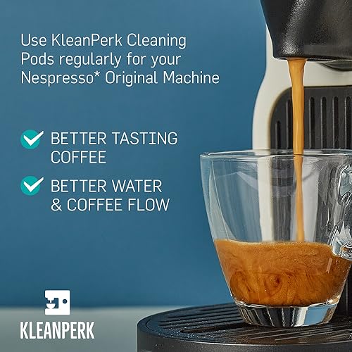 KLEANPERK 5 Pack Compatible Nespresso Cleaning Pods for Nespresso Original Machines I Cleaning Kit for Better Tasting Coffee I Nespresso Machine Cleaner I Easy and Safe to Use