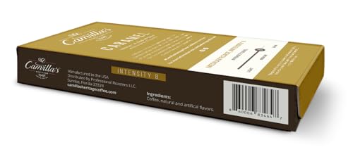 Camilla's Heritage Coffee, Espresso Capsules, 60 Flavored Coffee Pods, Variety Pack, Medium Roast, Intensity 8, Single Cup Aluminum Coffee Cups, Nespresso Compatible Machine, Brews 1.35oz