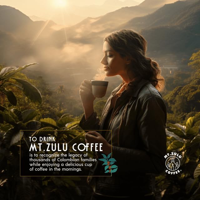 Mt. Zulu Colombian Medium Roast Whole Beans - 12oz