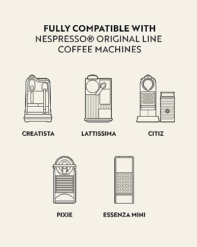 Rosso Coffee Capsules for Nespresso Original Machine - 60 Gourmet Extra Dark Roast Espresso Pods - Single-Serve Aluminum Coffee Pods Compatible with Nespresso Original Line Machines (Extra Dark 60)