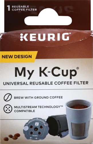 Keurig My K-Cup Reusable K-Cup Pod Coffee Filter, Compatible with All 2.0 Keurig K-Cup Pod Coffee Makers, 1 Count, Black