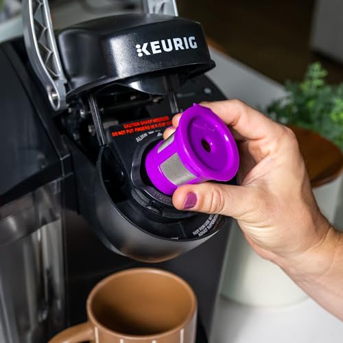 Perfect Pod Cafe Save Reusable K Cup Pod Coffee Filters - Refillable Coffee Pod Capsules with Built-In, Integrated Mesh Strainer for Use with Keurig & Select Single Cup Coffee Machines, 4-Pack