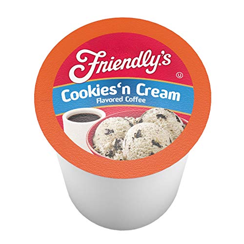 Friendly's Coffee Pods, Assorted Flavored Ice Cream Variety Pack, Compatible with Keurig K Cup Brewers, 40 Count