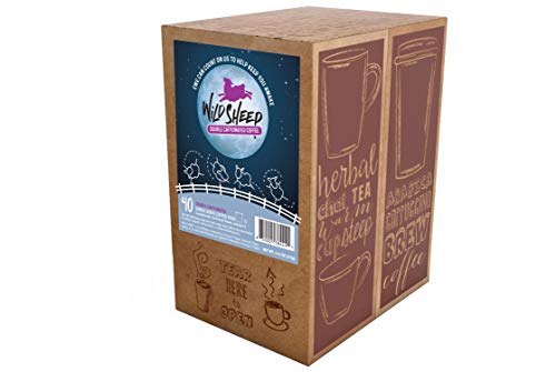 Wild Sheep High Caffeine (Double Caffeinated) Coffee Pods, Compatible with Keurig K-Cup Brewers, Extra Caffeine in Recyclable Cups, 40 Count
