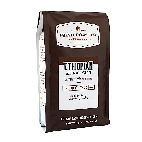 Ethiopian Sidamo Guji Coffee, 2 lb, Light Roast