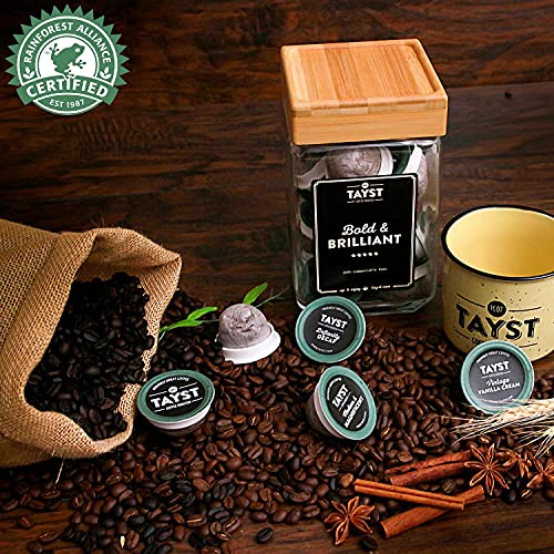 Tayst Coffee Pods, Medium & Magnificent Medium Roast, K Cups Compatible with Keurig Coffee Maker, Sustainable Single Serve, Pack of 30