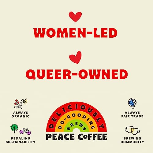 Peace Coffee Tree Hugger Compostable Coffee Pods | Signature Blend, Dark Roast | Organic Fair Trade | Shade Grown, Fresh Roasted | 12 Count
