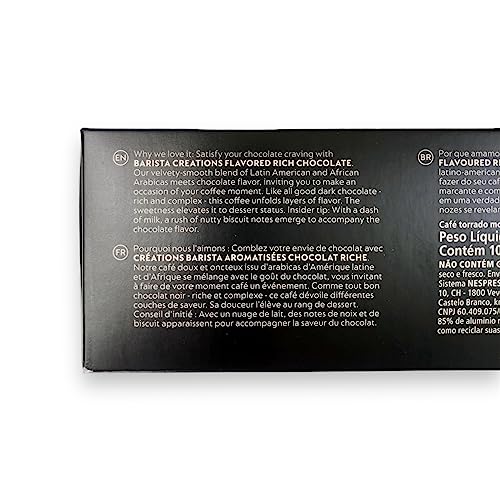 Chocolate Coffee Pod Bundle With Nespresso Capsules VertuoLine, 1 Pack of 10 - Rich Chocolate Flavor Nespresso Vertuo Pods with Biodegradable Eco Friendly Wooden Coffee Stir Spoon by Daily Gemz