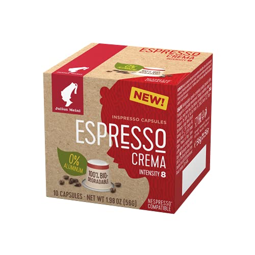 Julius Meinl: "Espresso Crema," Nespresso Compatible, 100% biodegradable, 100 Capsules