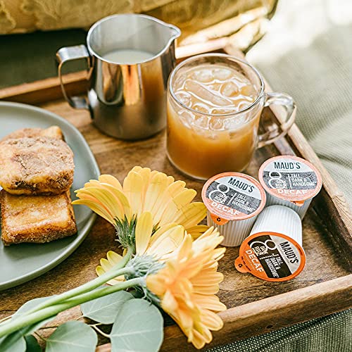 Maud's Dark Roast Coffee Pods, 100 ct | Tall, Dark & Handsome Coffee Blend | 100% Arabica Dark Roast Coffee | Solar Energy Produced Recyclable Pods Compatible with Keurig K Cups Maker