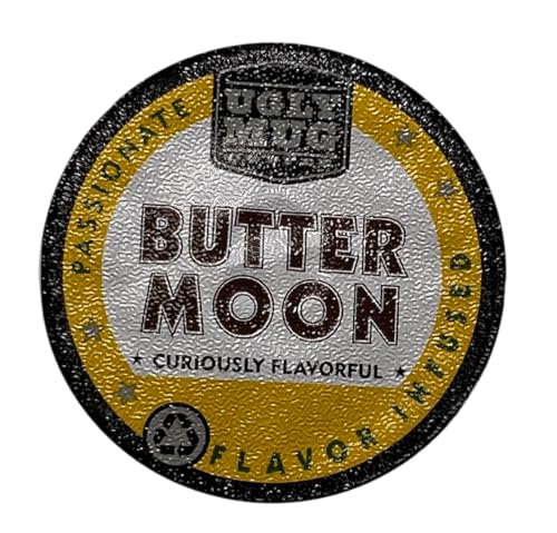 Ugly Mug Coffee Organic Flavored Single Serve Bio-degradable UGLY CUPS (Keurig Compatible) | Buttermoon, 48 Pack