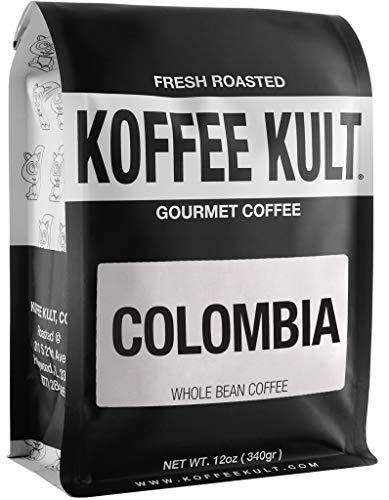 Koffee Kult Colombian Medium Roast Coffee Beans Whole Bean