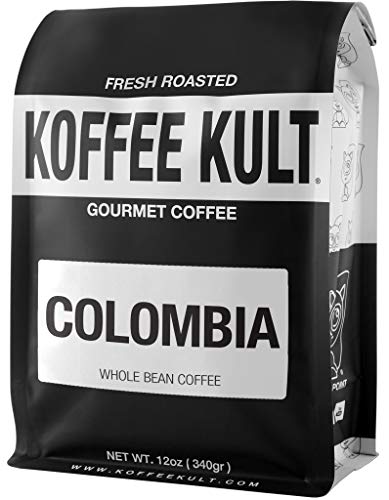 Koffee Kult Colombian Medium Roast Coffee Beans Whole Bean