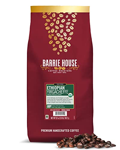 Barrie House Ethiopian Yirgacheffe Whole Bean Coffee, 2lb