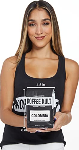 Koffee Kult Colombian Medium Roast Coffee Beans Whole Bean