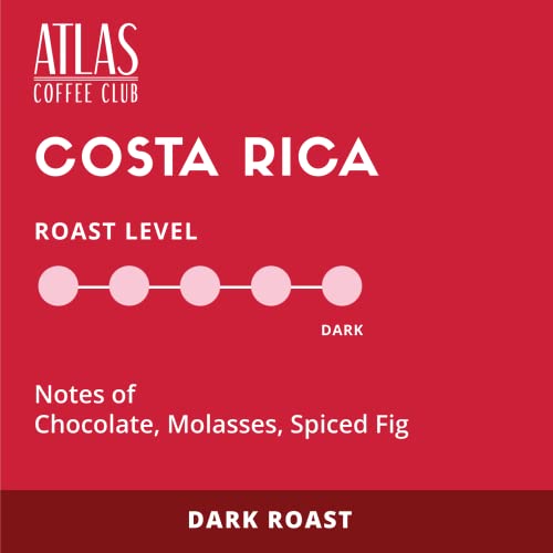 Atlas Coffee Club - Dark and Light Roast K Cup Pods - Costa Rica and Ethiopia, 100% Recyclable, Premium Single Origin Coffee for K Cup 1.0 & 2.0 Brewers, 24ct Box