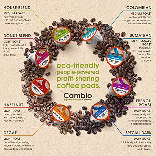Cambio Roasters® Sumatra Coffee K Cups Organic Sumatra Coffee K Cups Recyclable 34% More Flavor Low Acid Sumatra K Cups Fair Trade Medium Roast 27 Count 100% Arabica Beans