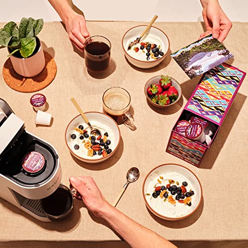 Atlas Coffee Club - Dark and Light Roast K Cup Pods - Costa Rica and Ethiopia, 100% Recyclable, Premium Single Origin Coffee for K Cup 1.0 & 2.0 Brewers, 24ct Box