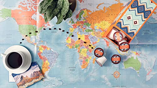 Atlas Coffee Club - Dark and Light Roast K Cup Pods - Costa Rica and Ethiopia, 100% Recyclable, Premium Single Origin Coffee for K Cup 1.0 & 2.0 Brewers, 24ct Box