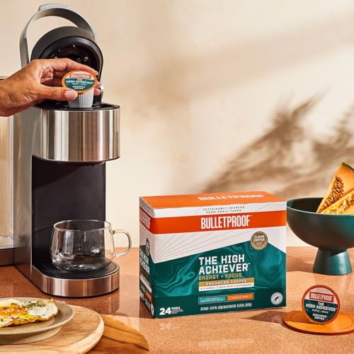 Bulletproof The High Achiever Single-Serve Pods, 24 count, Medium-Dark Roast Enhanced Coffee