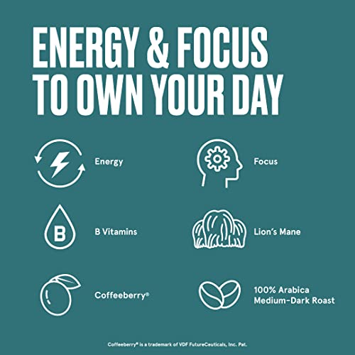 Bulletproof The High Achiever Single-Serve Pods, 24 count, Medium-Dark Roast Enhanced Coffee