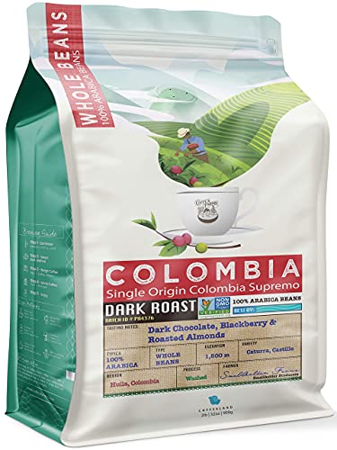 Colombia Dark Roast Whole Bean Coffee - 32oz