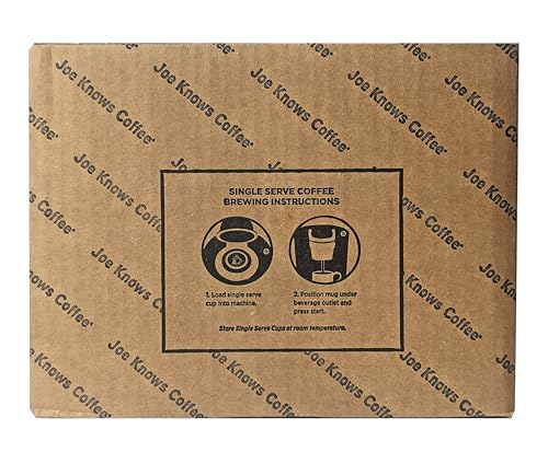 Joe Knows Coffee Single Serve Cups Pods and Capsules (Tall Dark and Handsome, 48 Count)