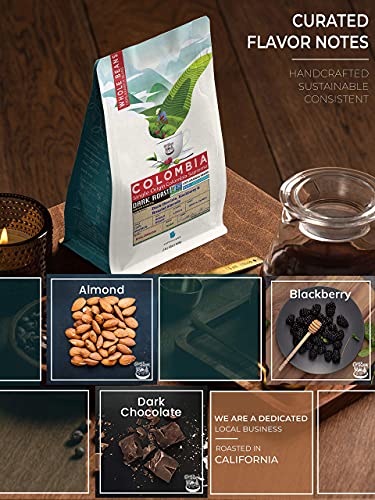 Colombia Dark Roast Whole Bean Coffee - 32oz