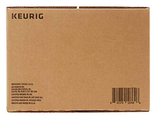 AmazonFresh 80 Ct. Organic Fair Trade K-Cups, Sumatra Dark Roast, Keurig K-Cup Brewer Compatible