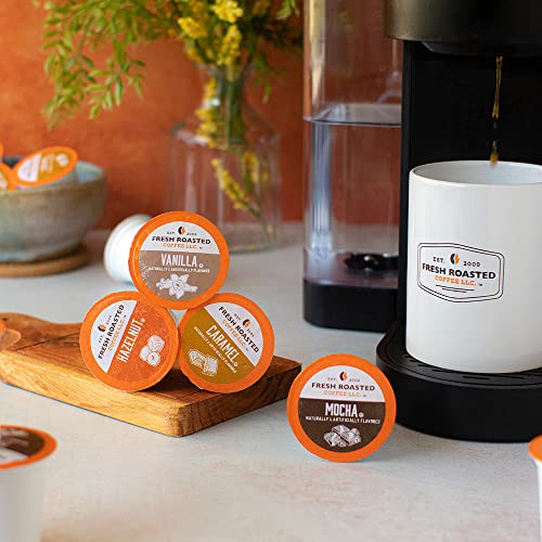 Fresh Roasted Coffee, The Great Eight, Flavored Coffee Pod Variety Pack, K-Cup Compatible, 96 Count