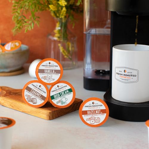 Fresh Roasted Coffee, Decaf Traditional Flavors, Flavored Coffee Pod Variety Pack, K-Cup Compatible, 24Count