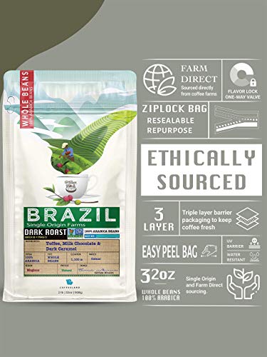 Brazil Dark Roast Whole Bean Coffee (32 oz)