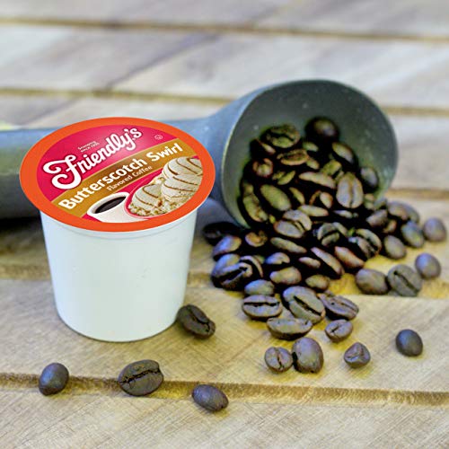 Friendly's Flavored Ice Cream Coffee Pods, Compatible with Keurig K Cup Brewers (Butterscotch Swirl, 12 Count)