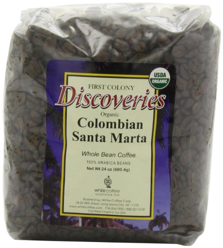 First Colony Organic Colombian Santa Marta Whole Bean Coffee