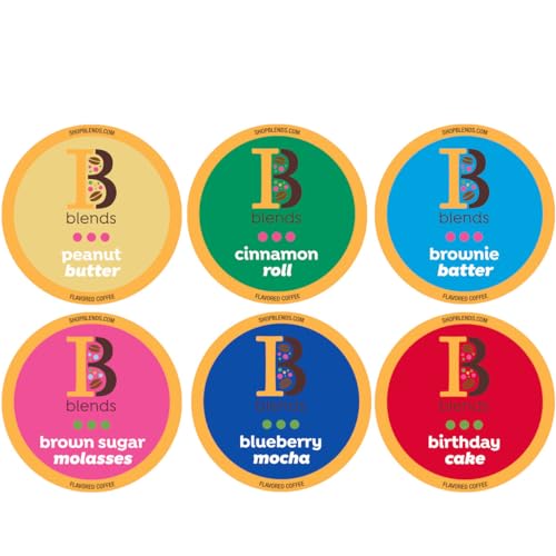 Intelligent Blends Flavored Variety Pack, 80ct. Solar Energy Produced Recyclable Single Serve Flavored Coffee Pods Variety Pack - 100% Arabica Coffee California Roasted, KCup Compatible