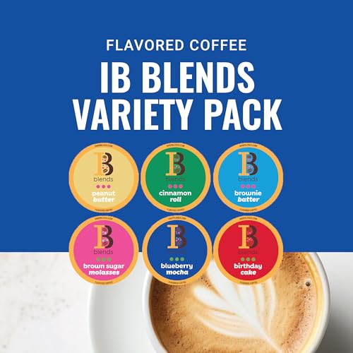 Intelligent Blends Flavored Variety Pack, 80ct. Solar Energy Produced Recyclable Single Serve Flavored Coffee Pods Variety Pack - 100% Arabica Coffee California Roasted, KCup Compatible