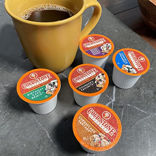 Cold Stone Beverages Creamery Ice Cream Flavored Coffee Pods, Assorted Variety Pack, Compatible with Keurig K Cup Brewers, 40 Count